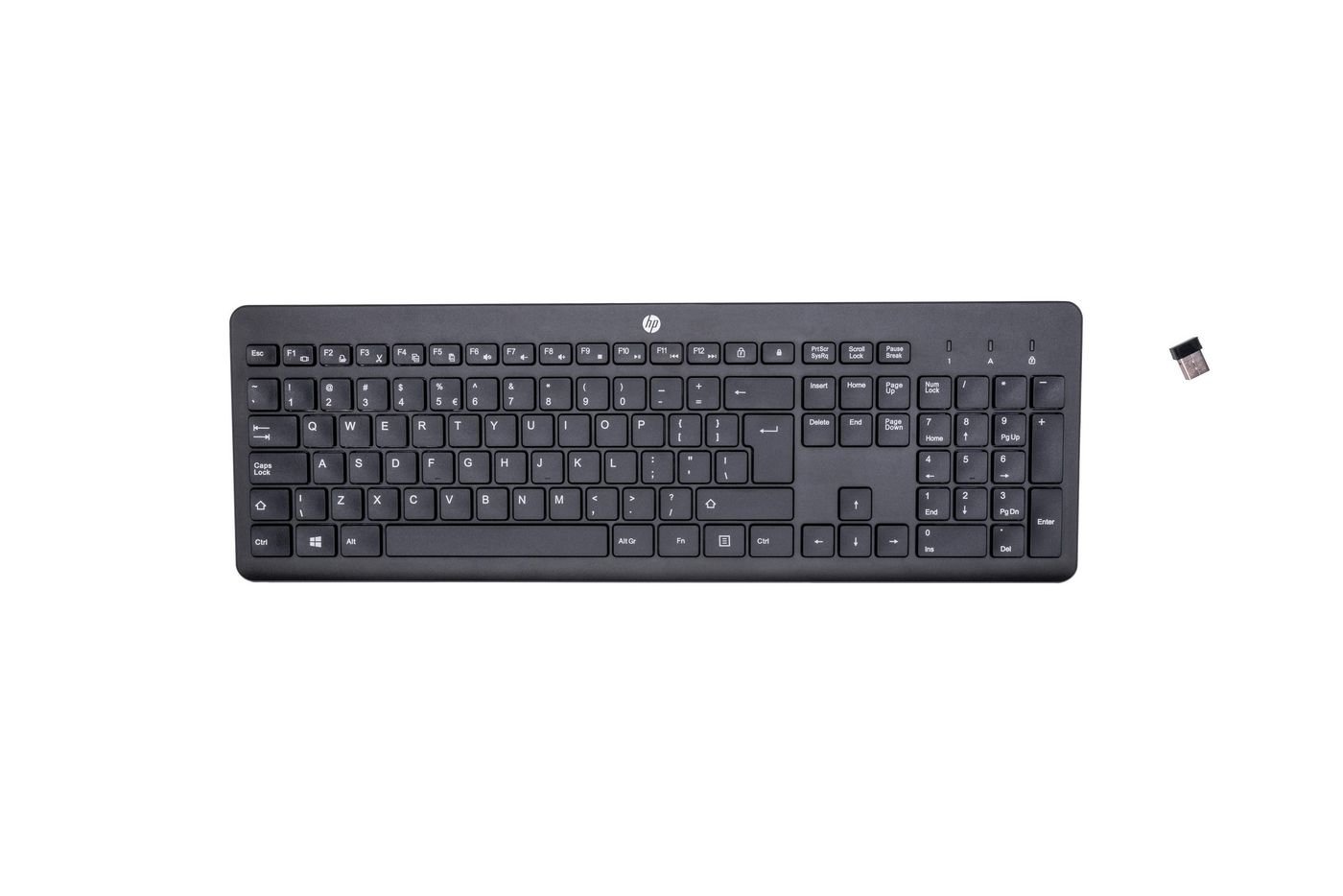 Img_34929321.jpg 230 Wireless Keyboard Black 230, Full-size (100%), RF Wireless, Membrane, Black - Image 1