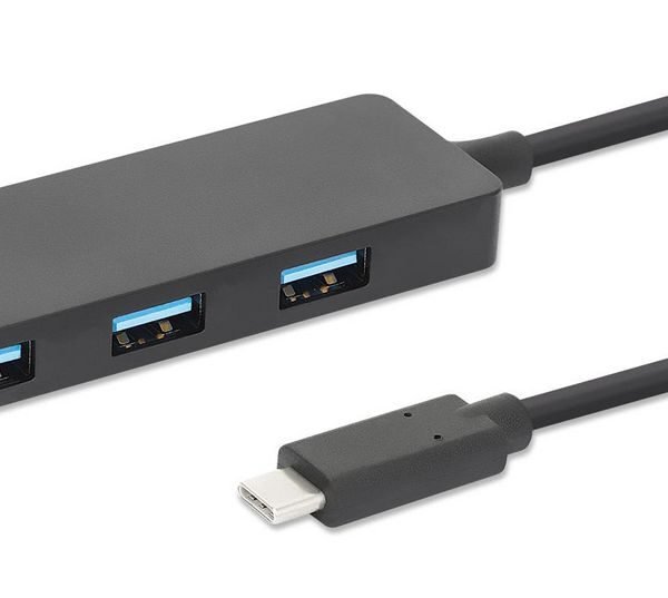Usb-C Dock/Hub, Ports (4):  Usb-A (X4), 5 Gbps (Usb 3.2  Gen1 Aka Usb 3.0), External Power Supply Not Needed, Equivalent To Hb30Cm4Ab,