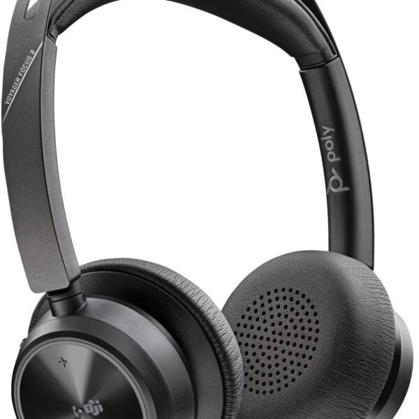 Voyager Focus 2 Microsoft  Teams Certified USB-C-C  Headset +USB-C/A Adapter +Charging Stand