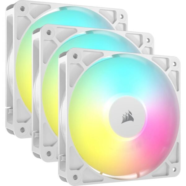 Rs120 Argb Computer Case Fan  12 Cm White 3 Pc(S)