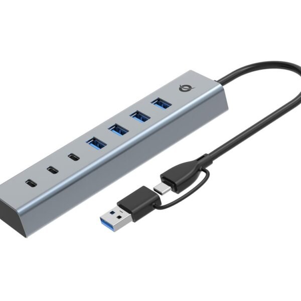 7-Port Usb 3.0 Hub, 5Gbps,  Usb-C X 3, Usb-A X 4