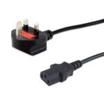 Uk Power Cord, C13 To Bs1363,  10M, 10A Fuse