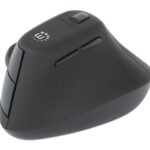 Ergonomic Vertical Wireless  Mouse (Right Handed) Black  adjustable 2,4 Ghz six Button with Scroll Wheeln