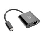 Usb-C To Gigabit Network  Adapter With Usb-C Pd  Charging - Thunderbolt 3, Black