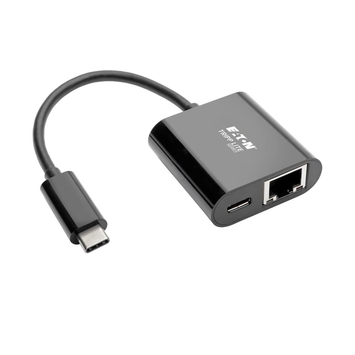Img_35718385.jpg Usb-C To Gigabit Network Adapter With Usb-C Pd Charging - Thunderbolt 3, Black - Image 1