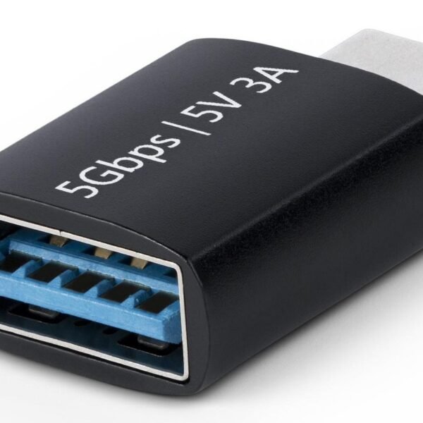 Usb-C To Usb-A Adapter, Usb  5Gbps, Compact Usb-C Male To  Usb-A Female Adapter, Durable Metal Housing, M/F