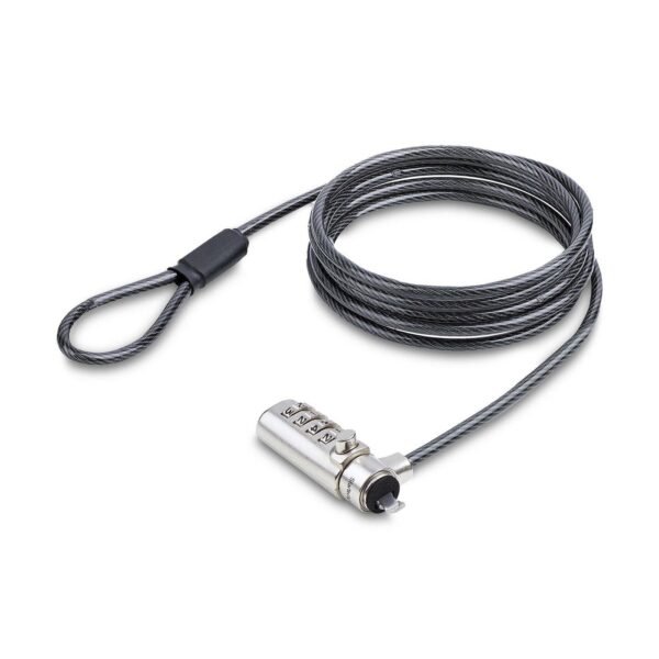 Slim Lock Noble Wedge Slot  Compatible, 5Ft (1.5M)  Locking Cable, Desk Anti-Theft Security For LaptopNotebook, Cut-Resistant Steel
