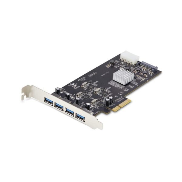 4-Port Usb Pcie Card, Usb 3.2  5Gbps, Pci Express Expansion  Card With 4X Independent Usb Controllers, 4X Usb-A Ports, Windows/Macos/Linux