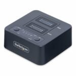 1:1 M.2 NVMe Drive  Duplicator, Standalone M.2  SSD Cloner/Copier up to 90GBpm, USB 3.2 20Gbps M.2 Dual-Bay Drive Dock, USB-C/A