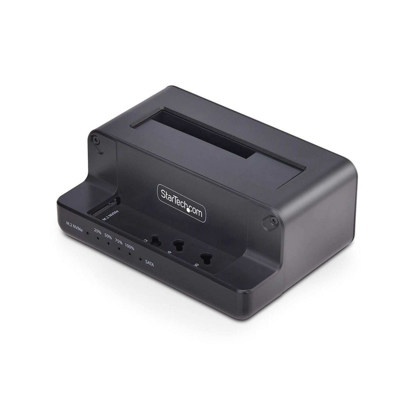 Img_35827178.jpg M.2 NVMe to 2.5/3.5" SATA Drive Duplicator, Dual Bay Standalone SSD Cloner/Drive Dock, Bidirectional NVMe to SATA / SATA to NVMe, Up - Image 1