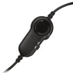 H151 Binaural Head-band Headset, Black