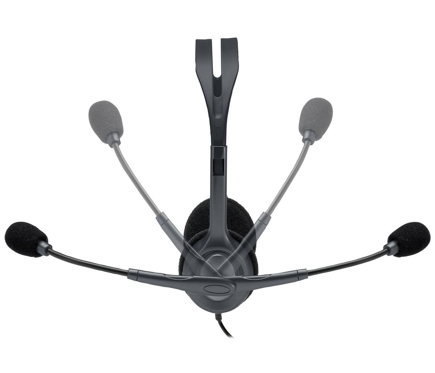 Img_35847524.jpg H111 Stereo Headset Wired Head-band Office/Call center Grey - Image 1