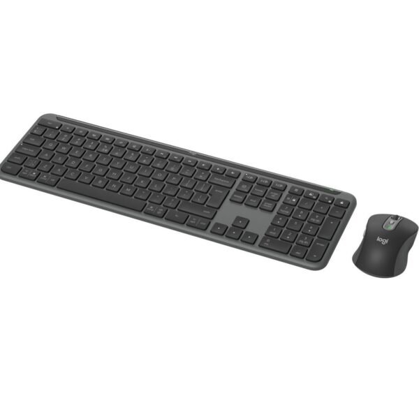 Mk950 Signature Slim Keyboard  Mouse Included Rf Wireless +  Bluetooth Qwerty Us International Graphite