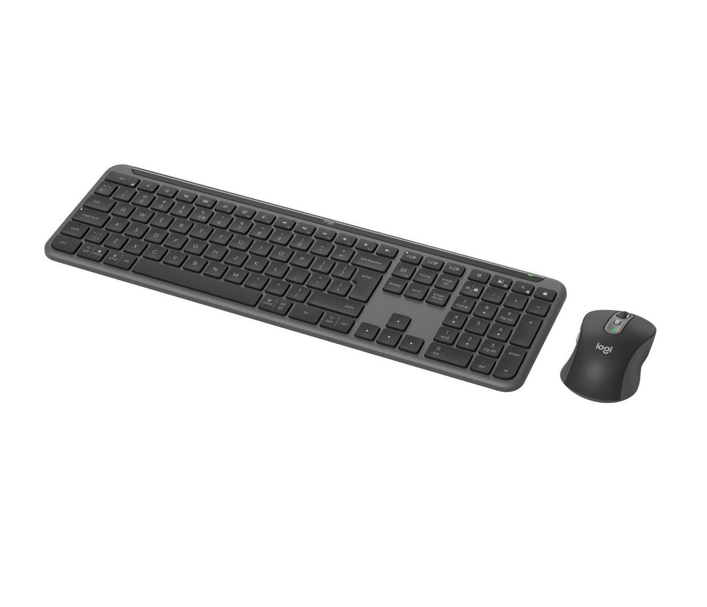 Img_35934567.jpg Mk950 Signature Slim Keyboard Mouse Included Rf Wireless + Bluetooth Qwerty Us International Graphite - Image 1