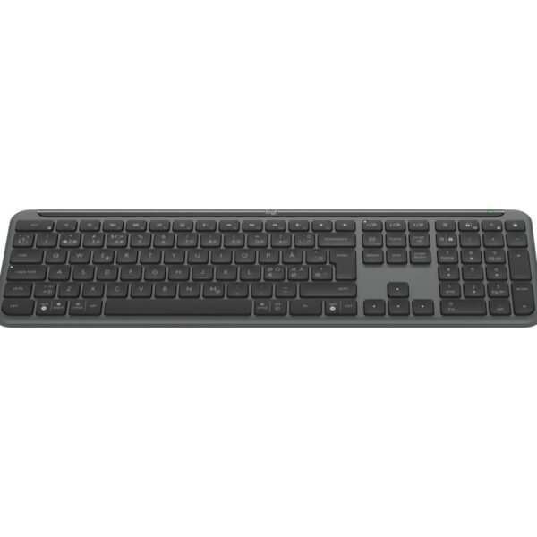 K950 Signature Slim Keyboard  Office Rf Wireless +  Bluetooth Qwerty Danish, Finnish, Nordic, Swedish Graphite