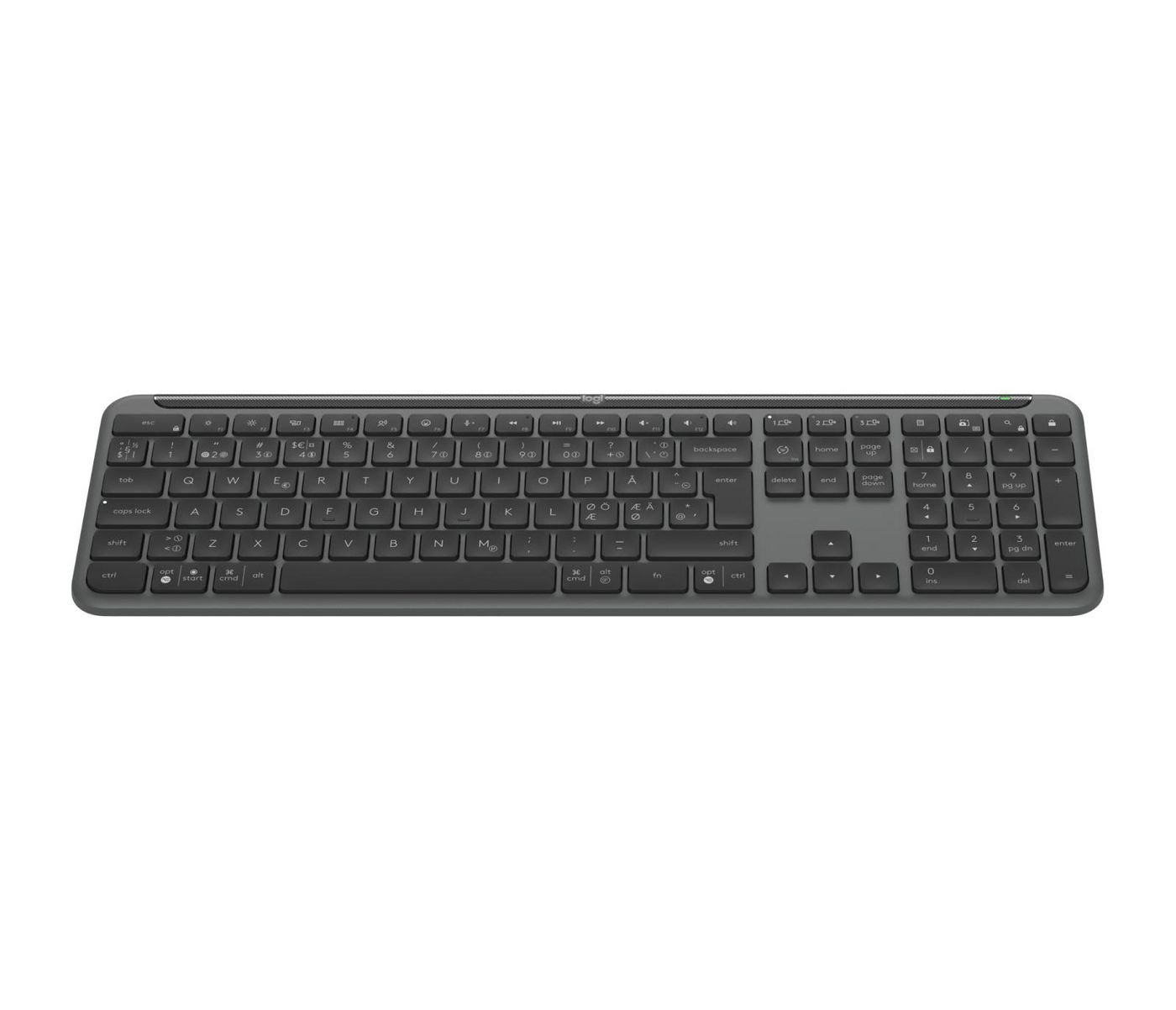 Img_35934605.jpg K950 Signature Slim Keyboard Office Rf Wireless + Bluetooth Qwerty Danish, Finnish, Nordic, Swedish Graphite - Image 1