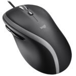 M500S Corded Optical Mouse,  Brown Box Advanced Corded  M500s, Right-hand, Optical, USB Type-A, 4 DPI, Black, Silver