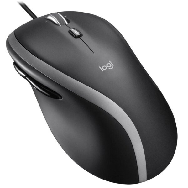M500S Corded Optical Mouse,  Brown Box Advanced Corded  M500s, Right-hand, Optical, USB Type-A, 4 DPI, Black, Silver