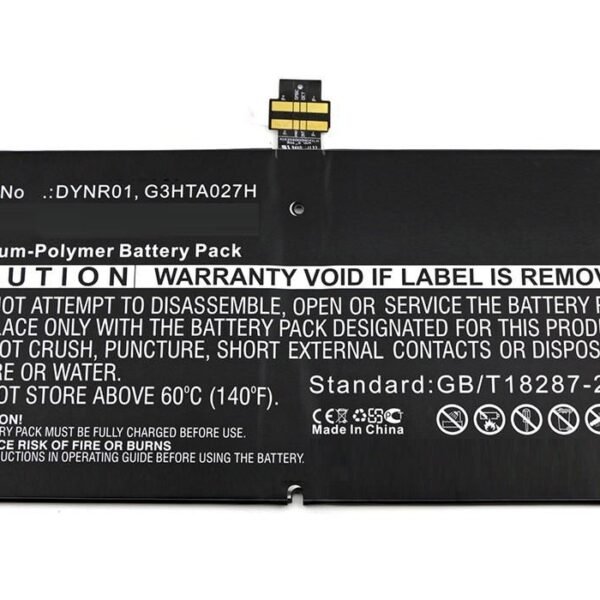 Laptop Battery 37.24Wh Li-Pol  7.6V 4900mAh Black for  Microsoft 37.24Wh Li-Pol 7.6V 4900mAh Black for Microsoft