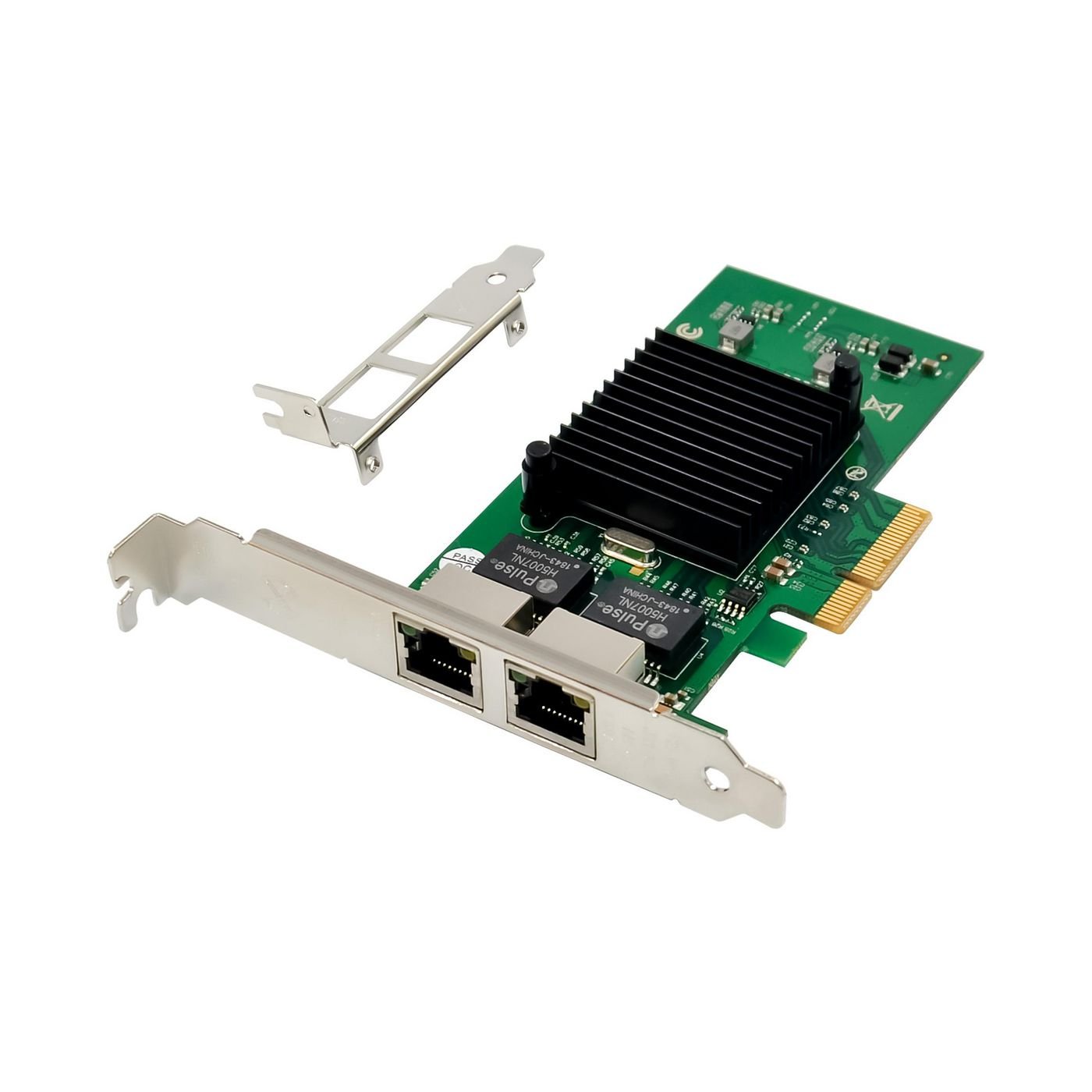 Img_36274256.jpg Network Card PCIe x1 Intel 82576 Dual- RJ45 - Image 1