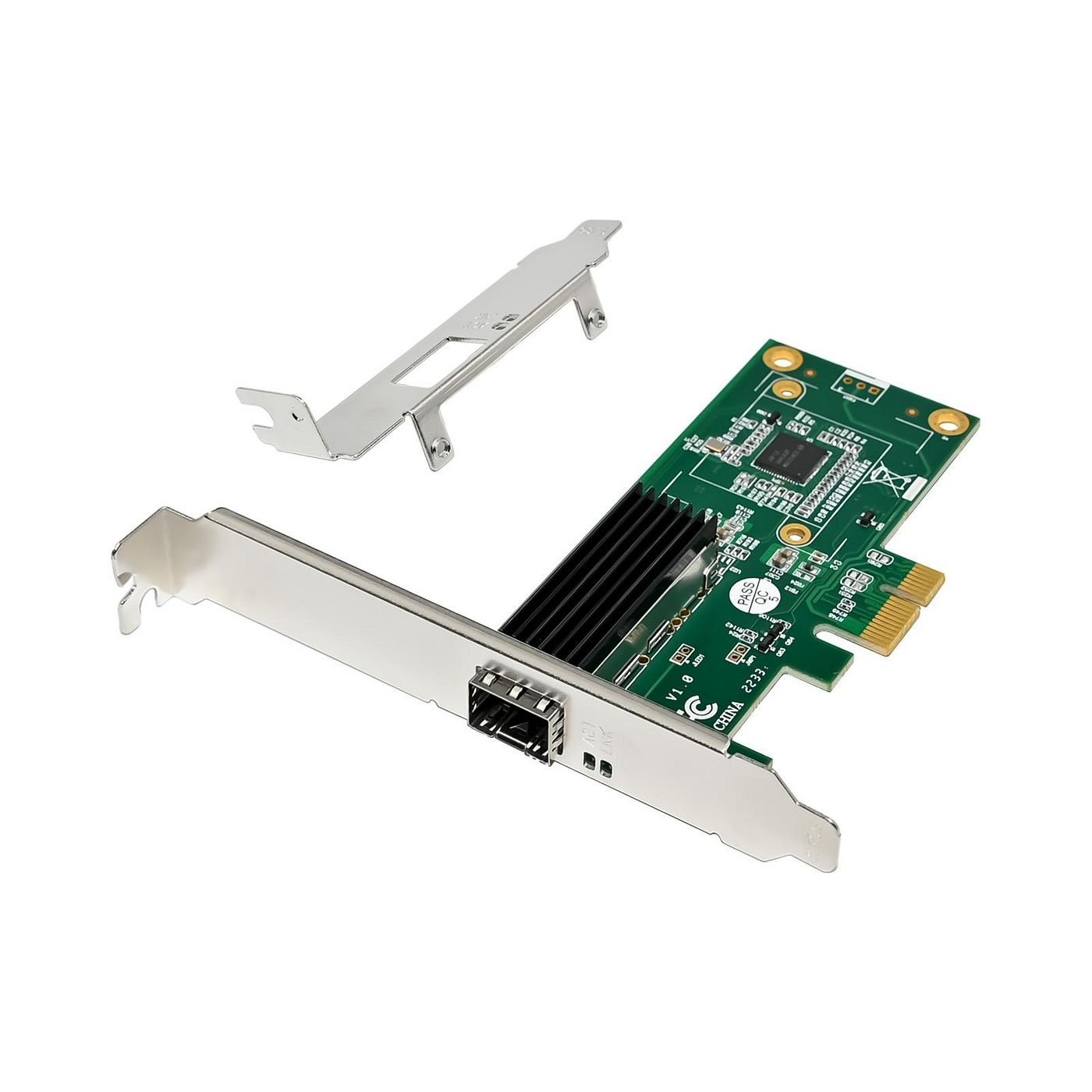 Img_36274279.jpg Network Card PCIe x1 I210-F1 Single- 1GbE SFP Fiber - Image 1