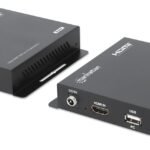 1080P Hdmi Kvm Over Ip  Extender Kit, Extends  1080P@60Hz Signal Up To 120M With A Single Cat6 Ethernet Cable Or An Ip-Enabled