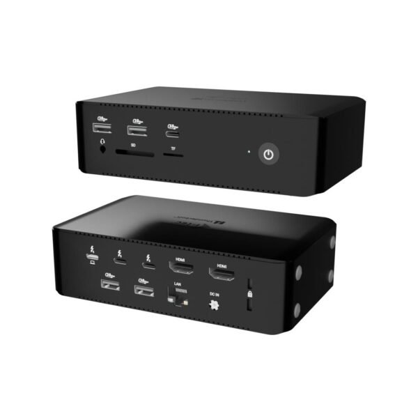 Thunderbolt5 Quattro Display  Docking Station, 5X Usb, 2.5  Glan + Power Delivery 140W