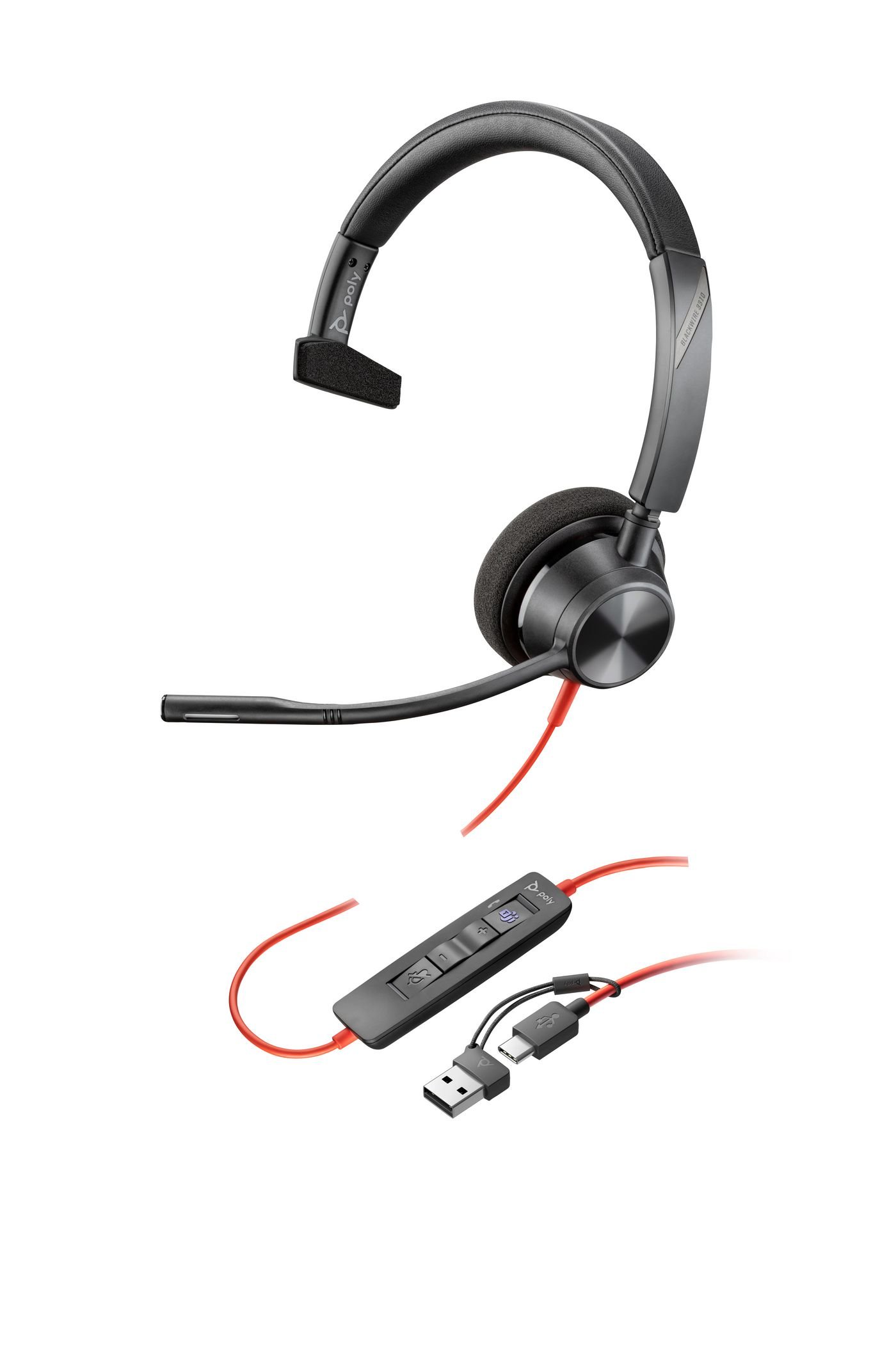 Img_36399089.jpg Blackwire 3310 Microsoft Teams Certified USB-C Headset TAA - Image 1