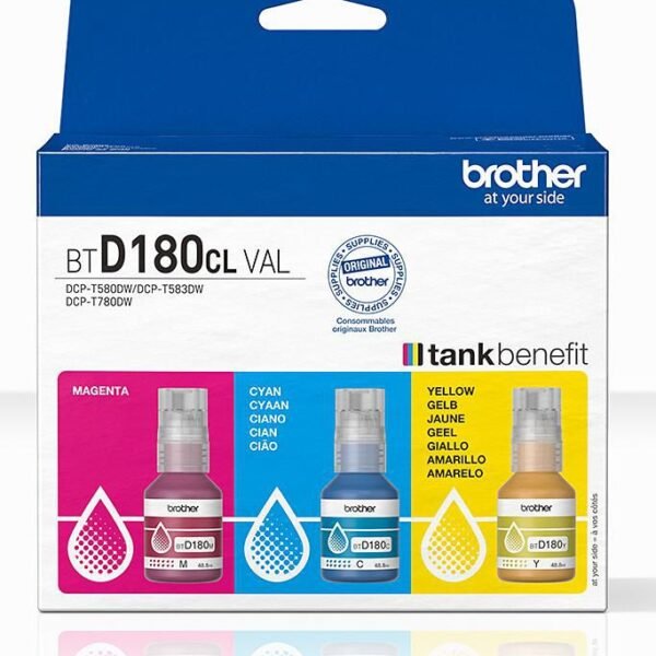 Brother BTD180CLVAL Coloured Multipack Ink Bottles