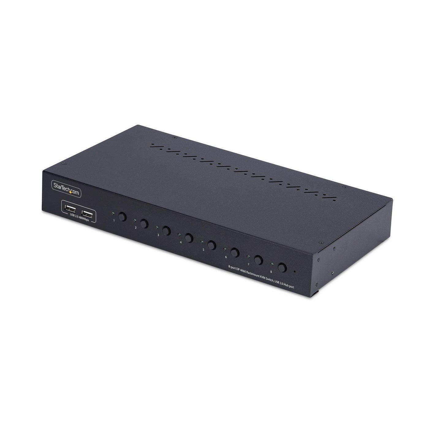 Img_36462687.jpg 8-Port Displayport Kvm Switch With 1U Rack Mount Kit, 4K 60Hz Dp 1.2, Push-Button & Hotkey Switching, 4-Port Usb Hub, Os Independent, - Image 1