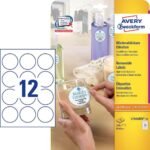 Self-Adhesive Label Circle  Permanent White 300 Pc(S)