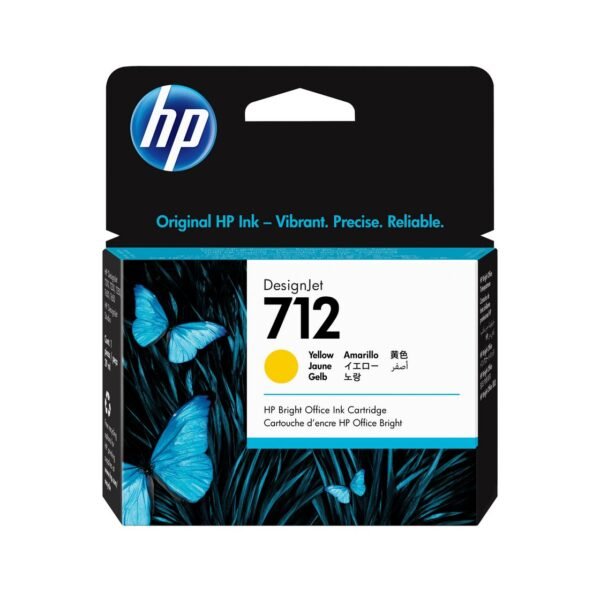 712 29-ml Yellow DesignJet Ink 712 29-ml Yellow DesignJet  Ink Cartridge, Standard Yield, Dye-based ink, 29 ml, 1 pc(s), Single pack