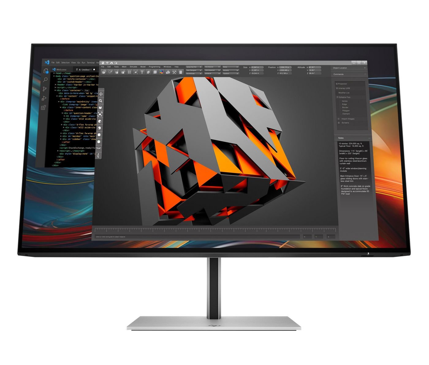 Img_36489072.jpg Series 7 Pro 23.8 Inch Fhd Monitor - 724Pf Computer Monitor 60.5 Cm (23.8") 1920 X 1080 Pixels Full Hd Black, Silver - Image 1