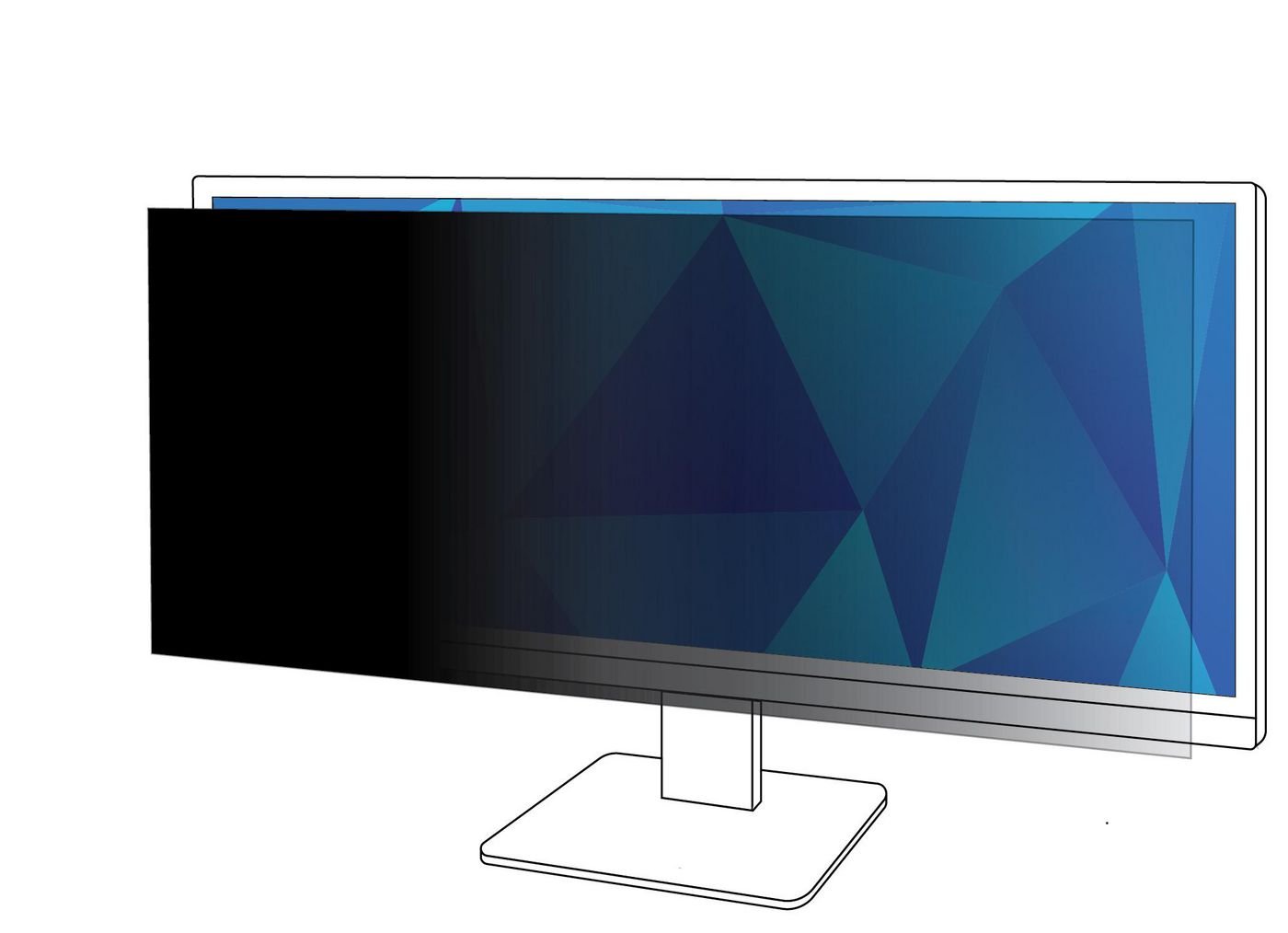 Img_36490580.jpg Black Privacy Filter for 34inch Widescreen Monitor 21:9 - Image 1