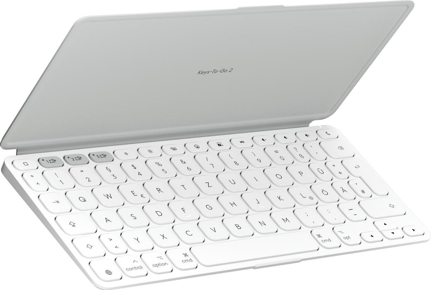 Img_36503793.jpg Keys-To-Go 2 Keyboard Universal Bluetooth Qwertz German White - Image 1