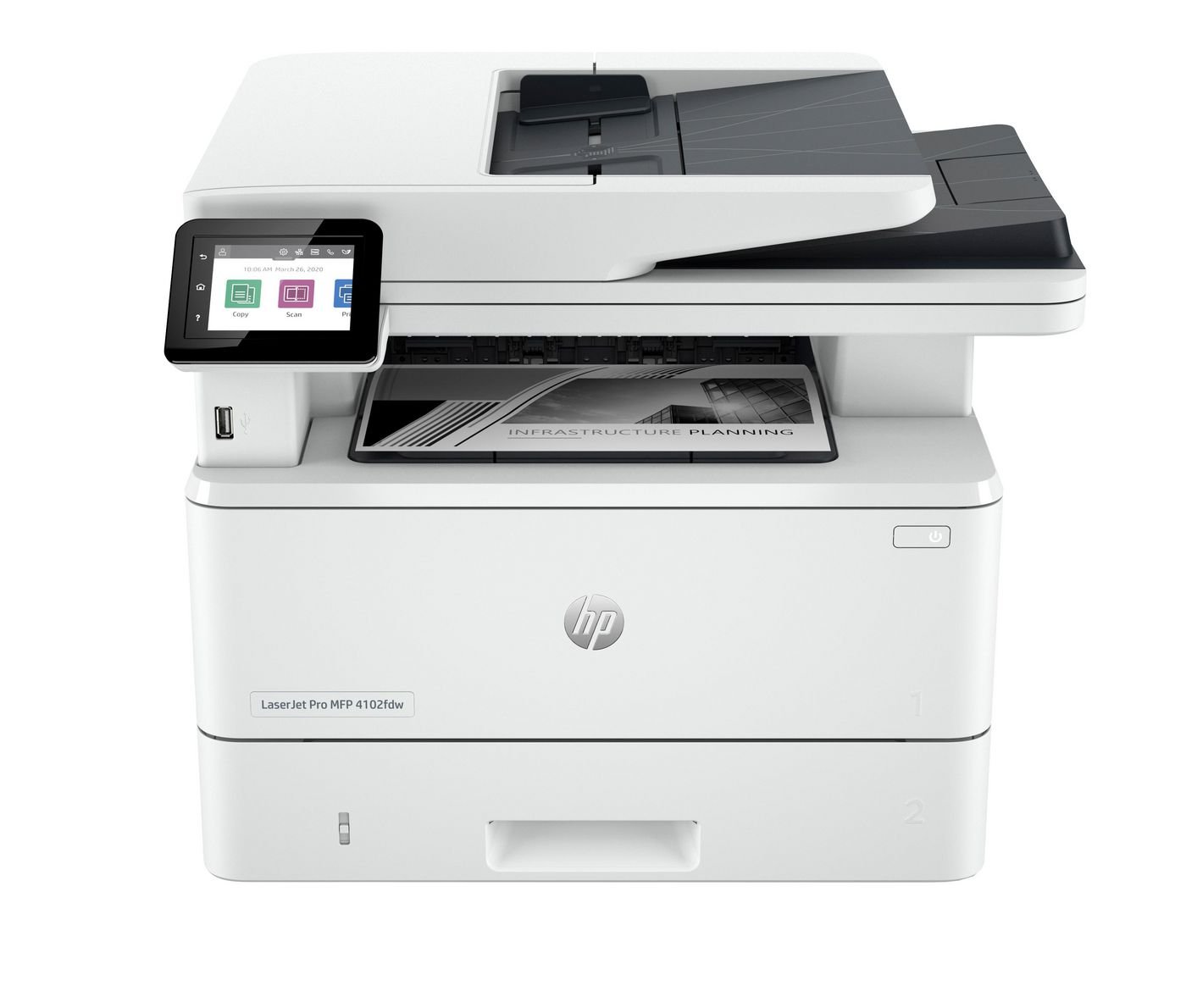 Img_36522056.jpg Laserjet Pro Mfp 4102Dw Printer, Black And White, Printer For Small Medium Business, Print, Copy, Scan, Wireless Instant Ink - Image 1