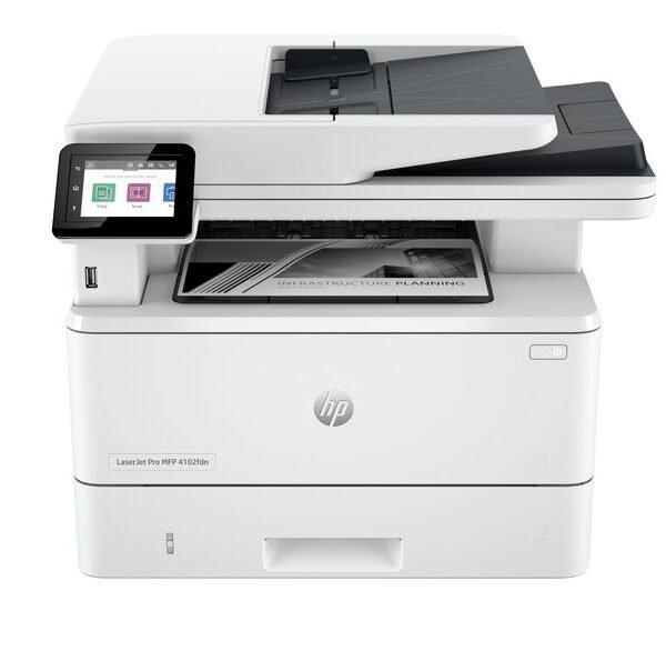 HP LaserJet Pro 4102fdn Multifunction Black and white Printer, Ethernet Only; Copier, Scanner
