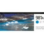 Toner 981A Cyan 981A, Original, Cyan, HP, HP  PageWide Enterprise Color 556/586, Standard Yield, 70 ml