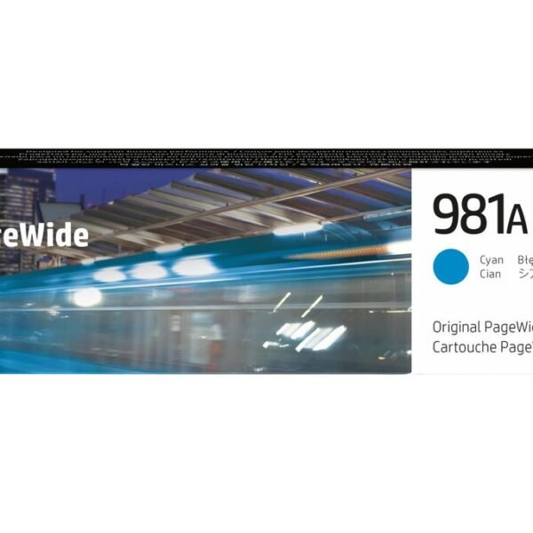 Toner 981A Cyan 981A, Original, Cyan, HP, HP  PageWide Enterprise Color 556/586, Standard Yield, 70 ml