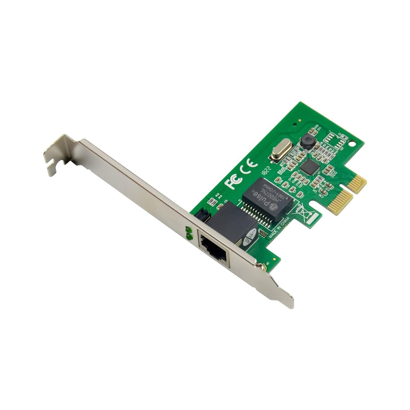 Img_36661936.jpg PCIe 8111E Single network card Main chip : Realtek RTL8111E 1 x RJ45 port, Integrated 10/100 / 1000M Ethernet - Image 1