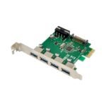 4 port USB 3.0 PCIe card Main chip : VL805 4 external  USB 3.0 Ports