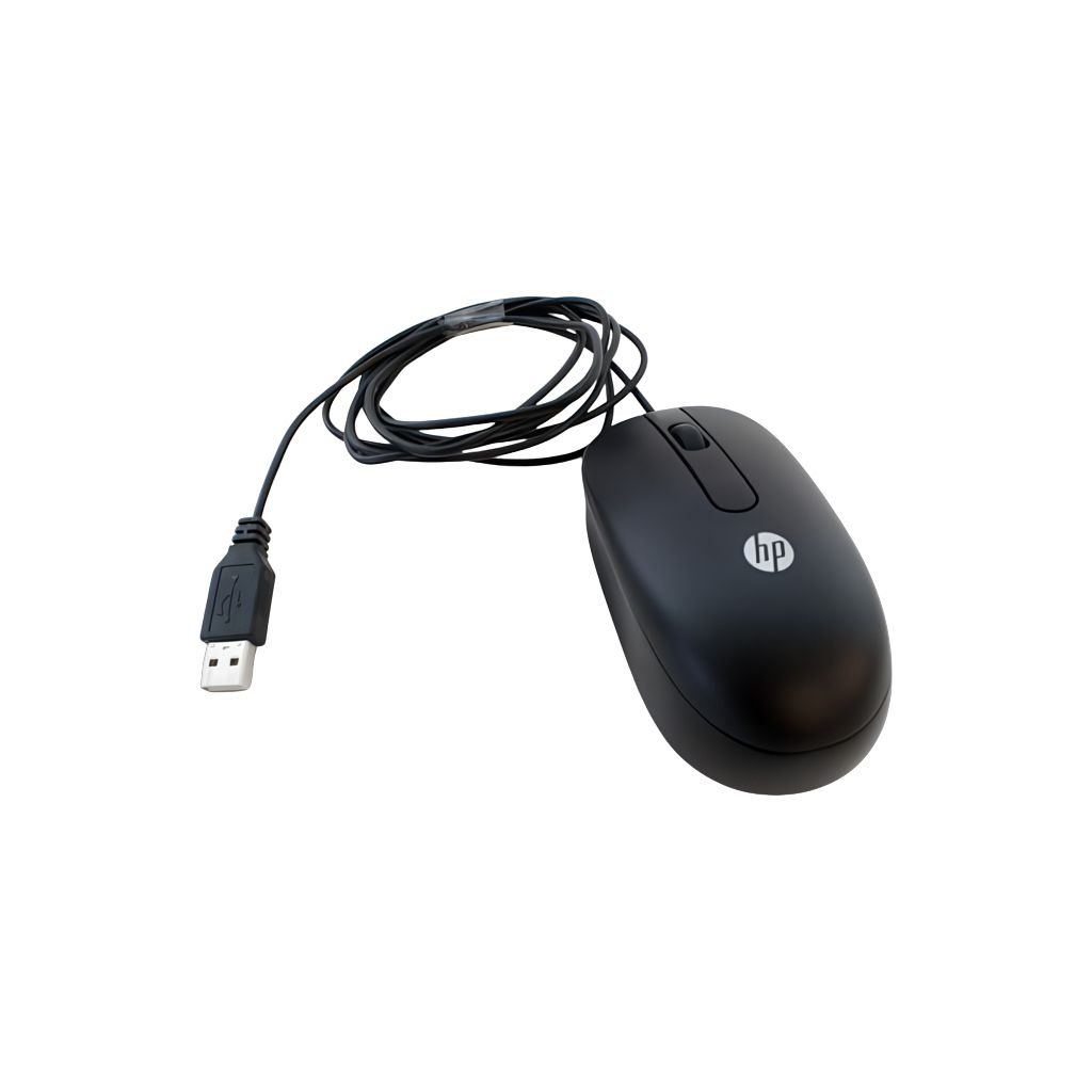 Img_36695627.jpg SPS Mouse HP USB Optical USB Optical Scroll Mouse, Ambidextrous, Optical, USB Type-A, 800 DPI, Black - Image 1