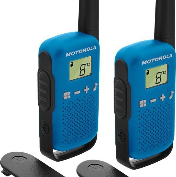 Talkabout T42 - Portable  two-way radio PMR 446 MHz  16-channel black and blue (pack of 2)