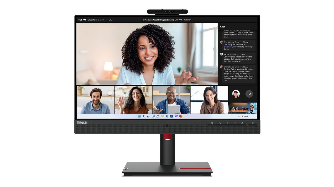 Img_36736320.jpg Thinkvision T24Mv-30 60.5 Cm (23.8") 1920 X 1080 Pixels Full Hd Led Black - Image 1