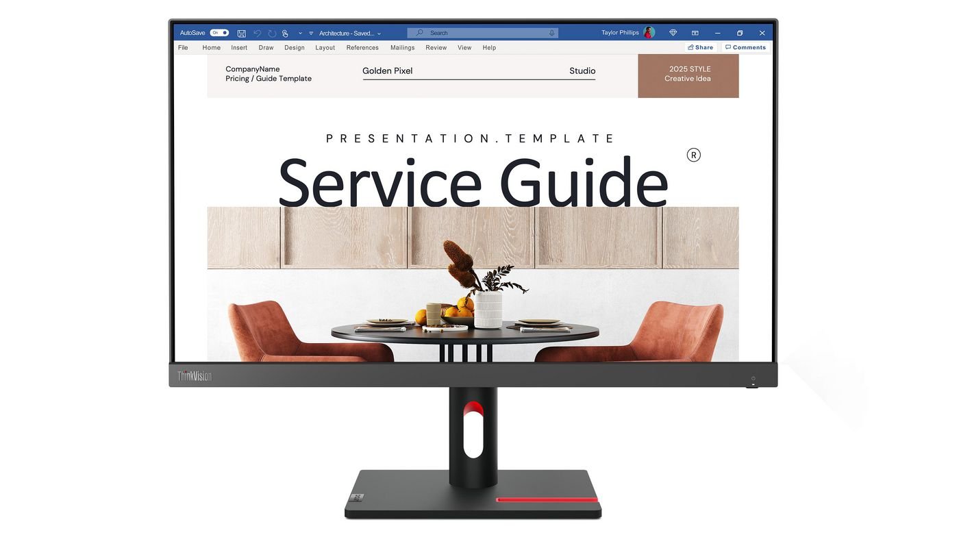 Img_36736726.jpg Thinkvision S24I-30 Led Display 60.5 Cm (23.8") 1920 X 1080 Pixels Full Hd Black - Image 1
