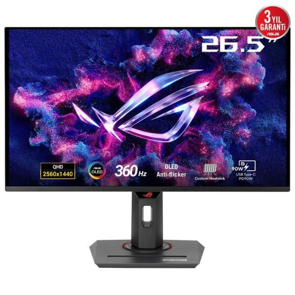 Rog Strix Oled Xg27Acdng  Computer Monitor 67.3 Cm  (26.5") 2560 X 1440 Pixels Quad Hd Qd-Oled Black