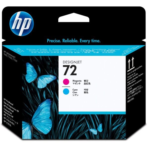 Print Head Magenta+Cyan 72, HP Designjet T610, T620,  T770, T1100, T1200, HP Designjet T1200 HD Multifunction Printer, HP..., Inkjet,