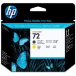 Print Head Black+Yellow 72, HP Designjet T610, T620,  T770, T1100, T1200, HP Designjet T1200 HD, HP Designjet T2300 eMFP, HP...,