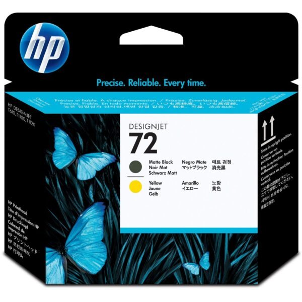 Print Head Black+Yellow 72, HP Designjet T610, T620,  T770, T1100, T1200, HP Designjet T1200 HD, HP Designjet T2300 eMFP, HP...,