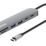 Usb-C Dock/Hub With Card  Reader, Ports (X5): Hdmi,  Usb-A (X2) And Usb-C (X2), With Power Delivery (100W) To Usb-C Port (Note